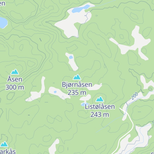 Map of Bjørnåsen