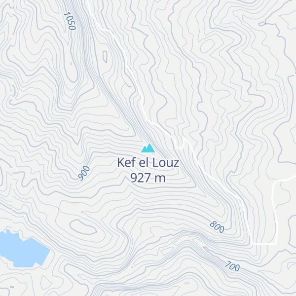 Map of Kef el Louz