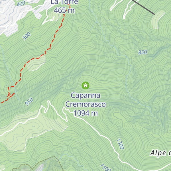 Map of Capanna Cremorasco