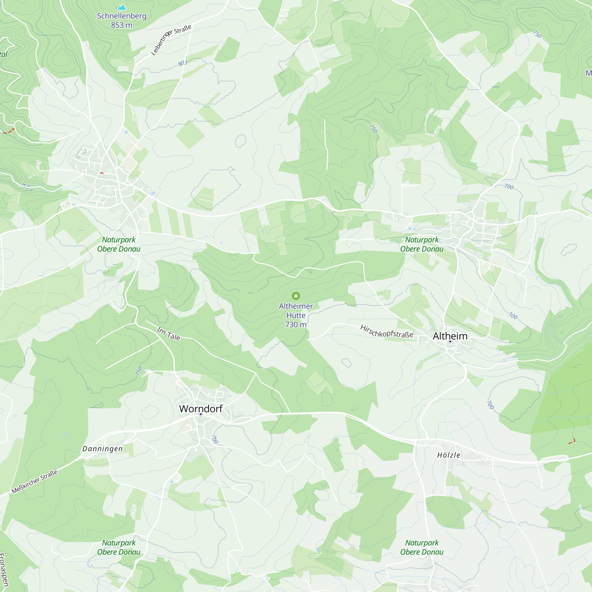 Altheimer Hütte map