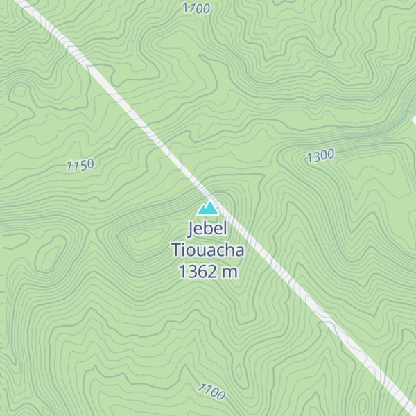 Map of Jebel Tiouacha