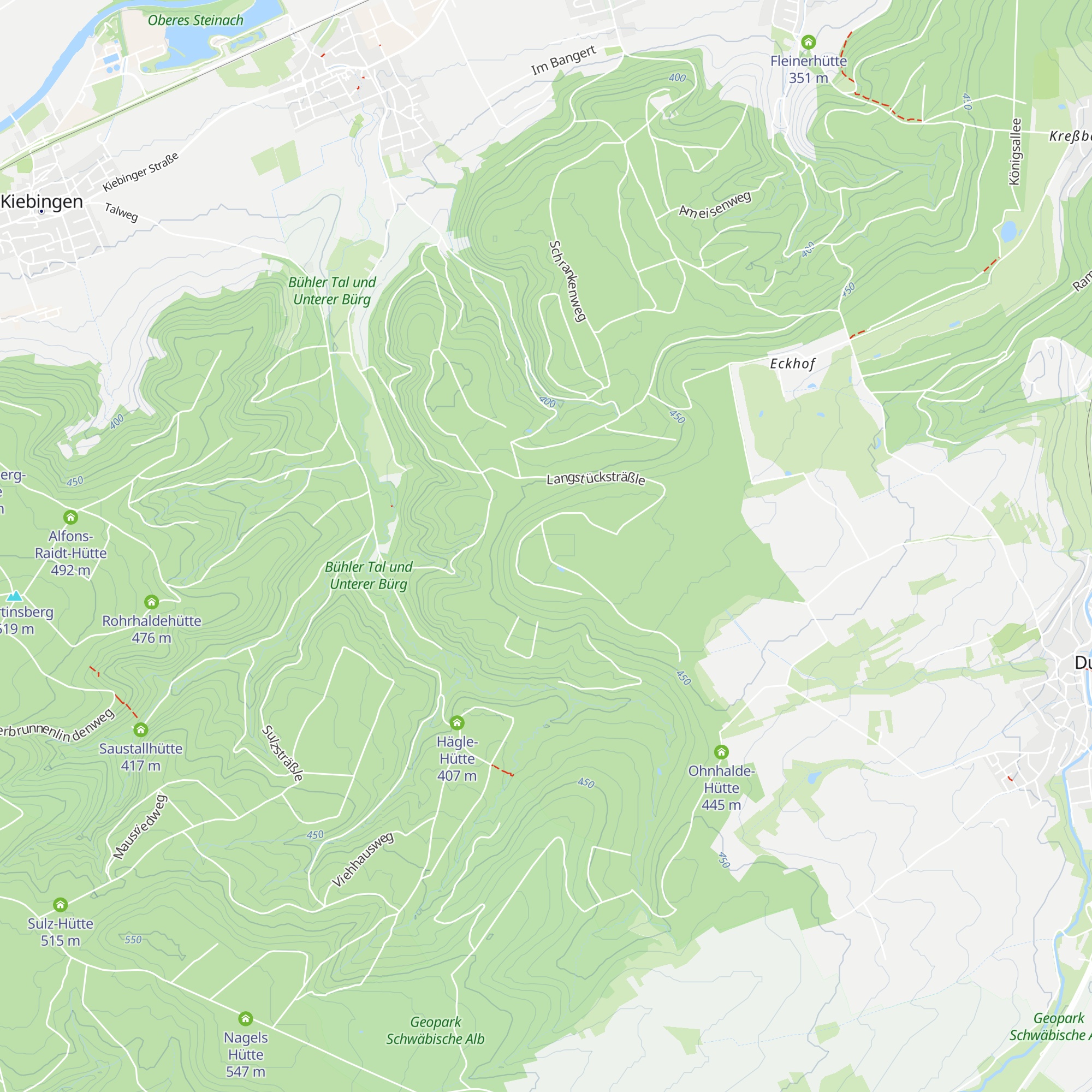 Hannesles Hütte map
