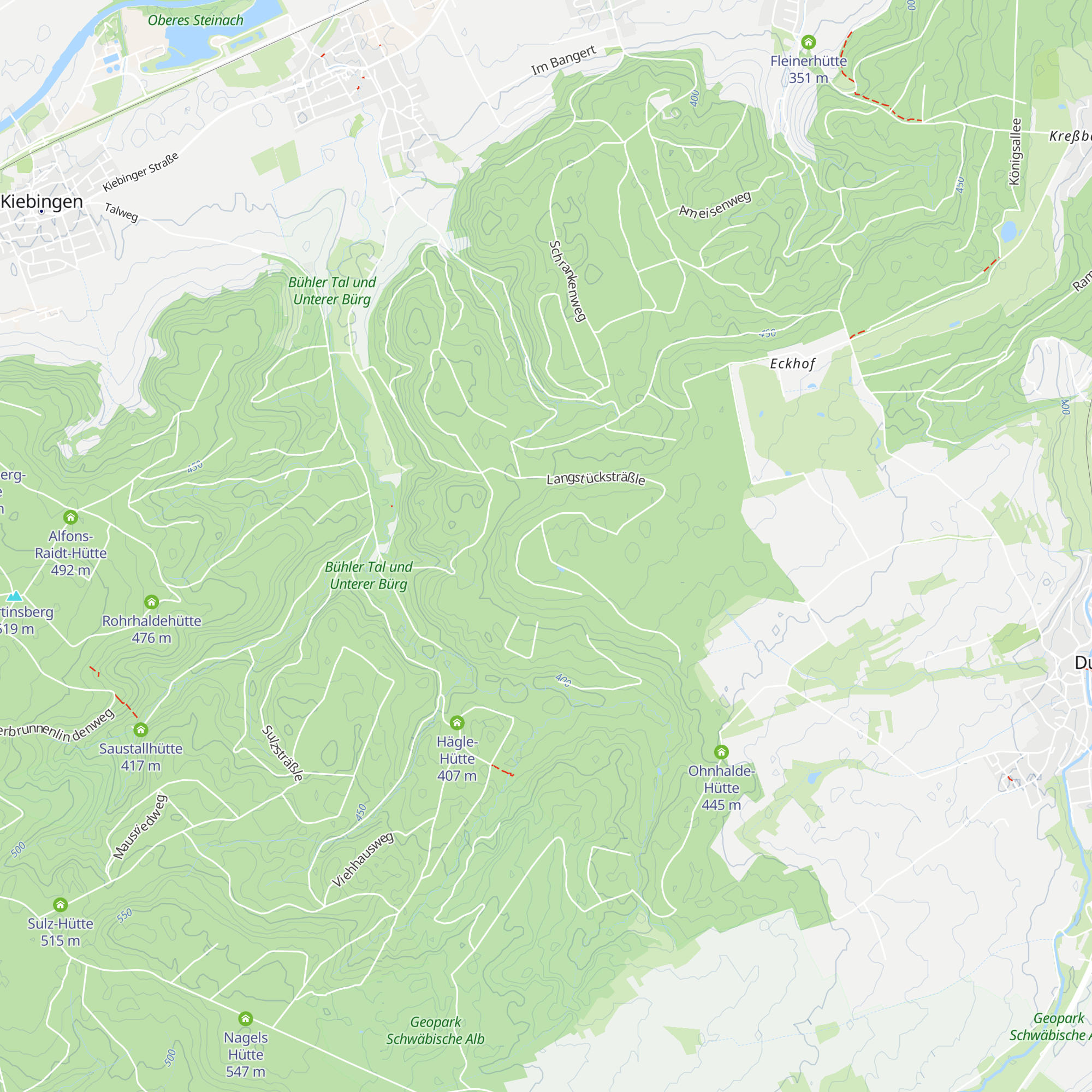 Hannesles Hütte map