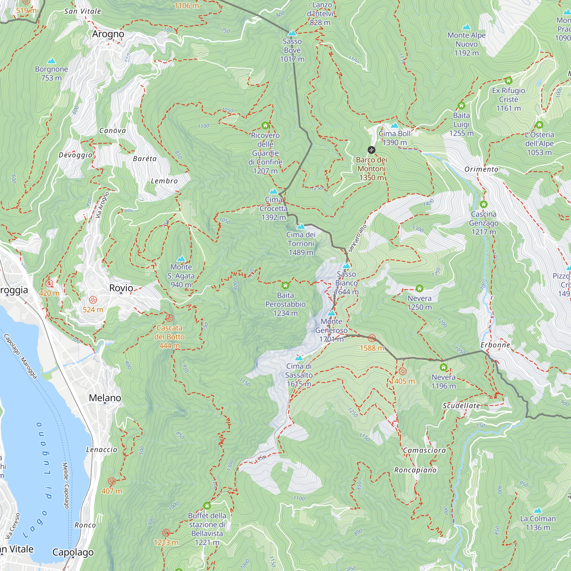 Baita Perostabbio map