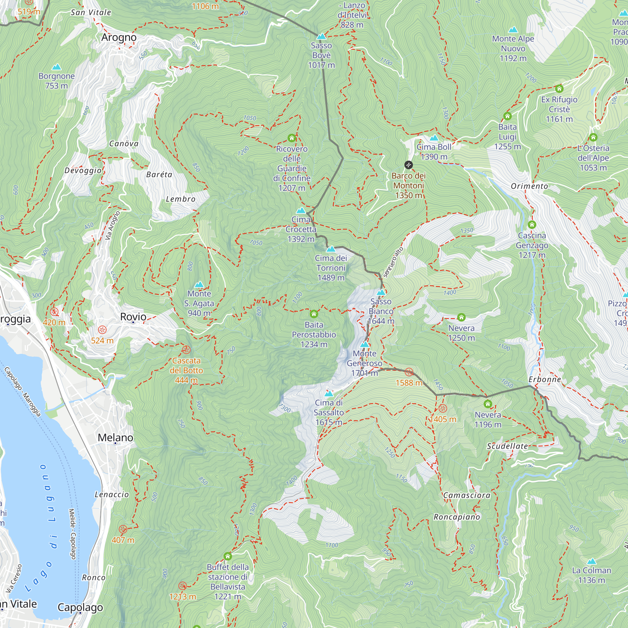 Baita Perostabbio map