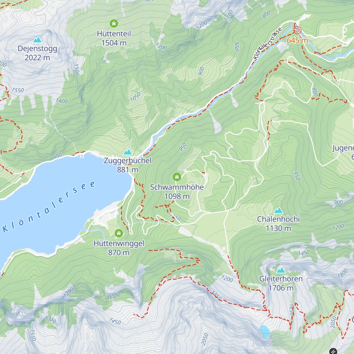 Schwammhöhe map