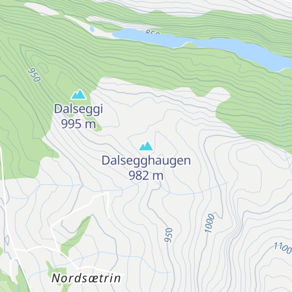Map of Dalsegghaugen