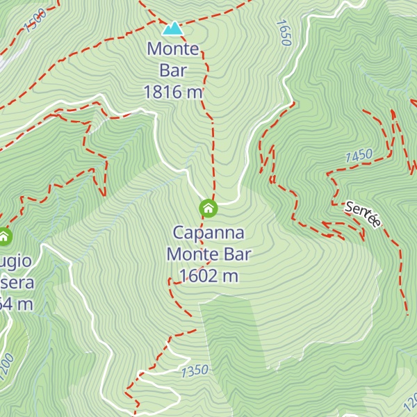 Map of Capanna Monte Bar