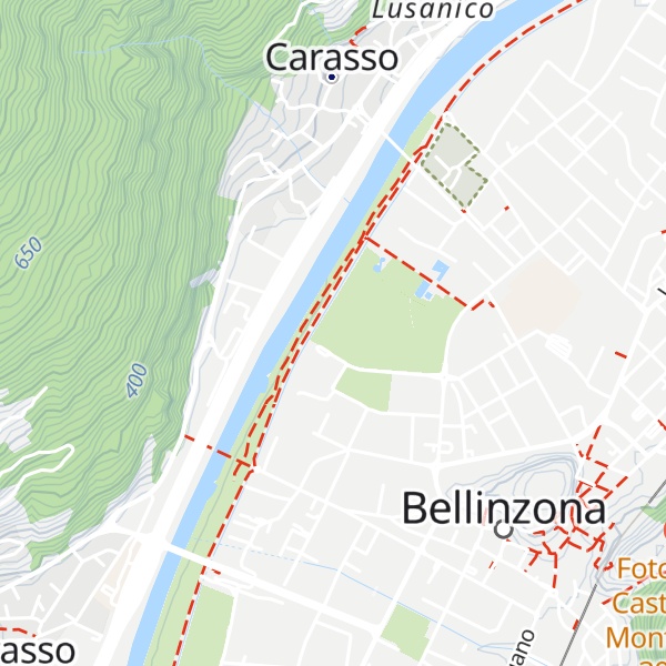 Map of Liceo Cantonale di Bellinzona