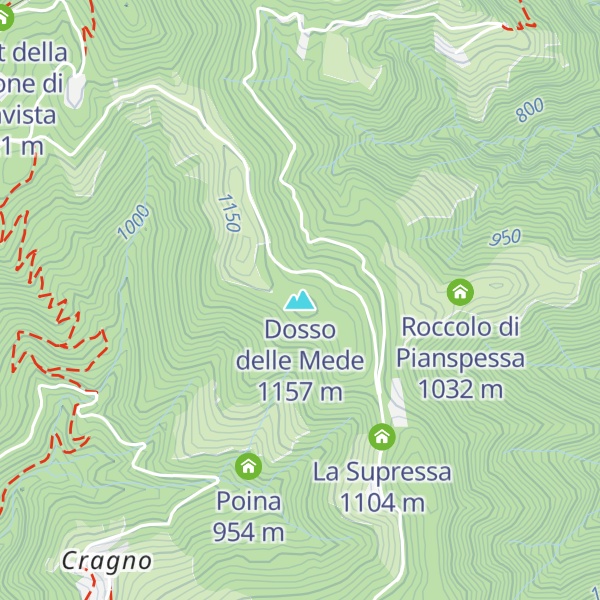 Map of Dosso delle Mede