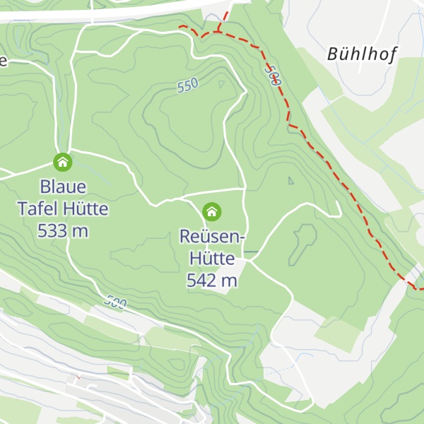 Map of Reüsen-Hütte