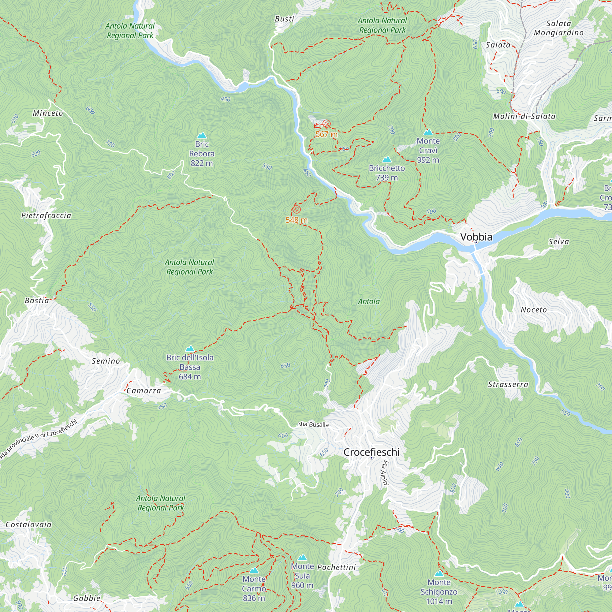 Bivacco Città di Busalla map