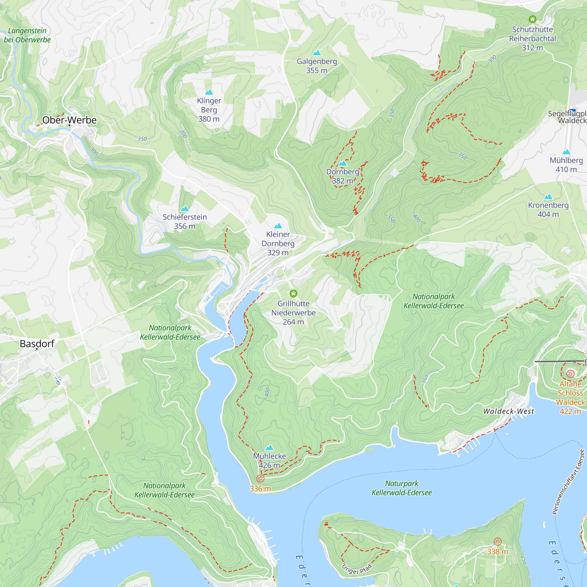 Grillhütte Niederwerbe map