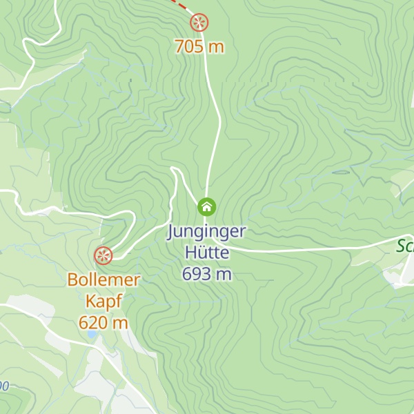 Map of Junginger Hütte