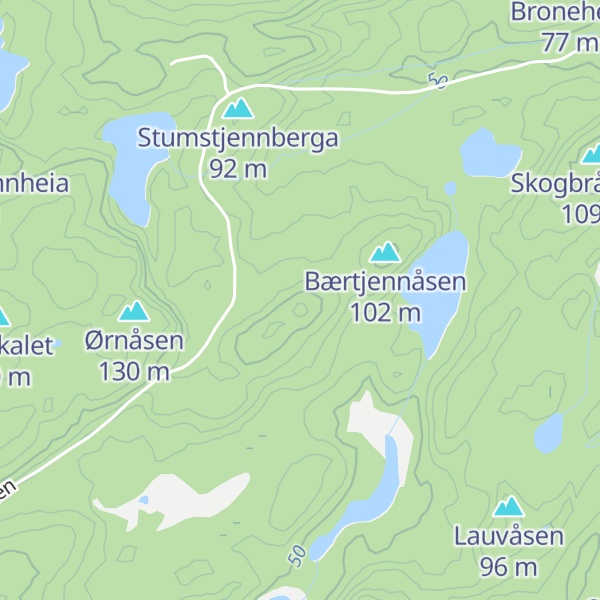 Map of Løvåsen