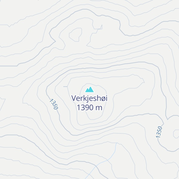 Map of Verkjeshøi