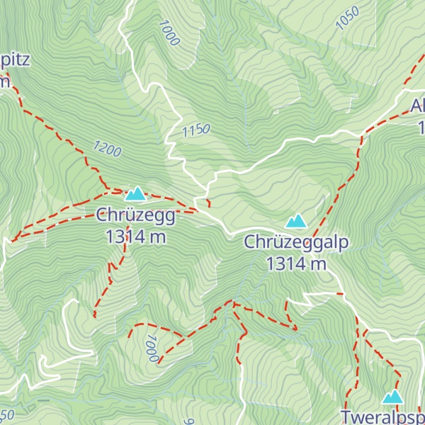 Map of Berggasthaus Chrüzegg