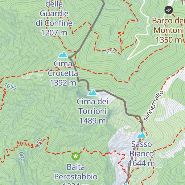 Map of Cima dei Torrioni