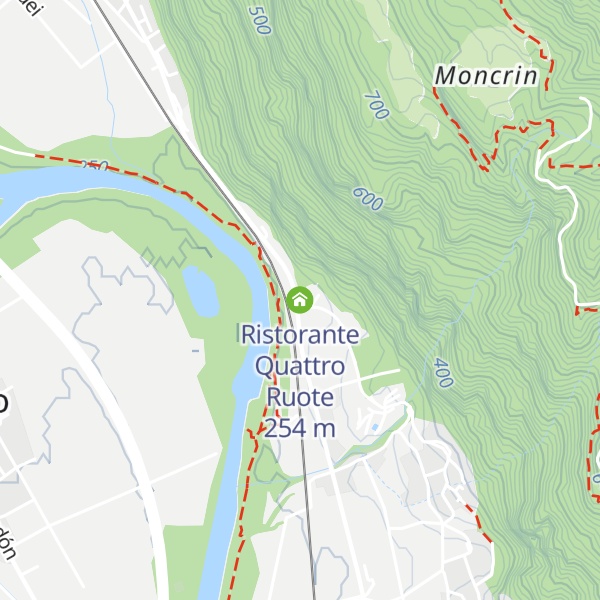 Map of Ristorante Quattro Ruote