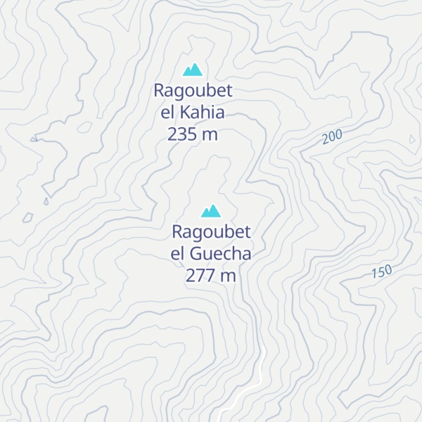 Map of Ragoubet el Guecha