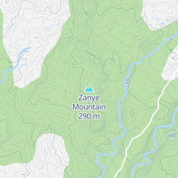 Map of Zanye Mountain