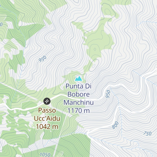 Map of Punta Di Bobore Manchinu