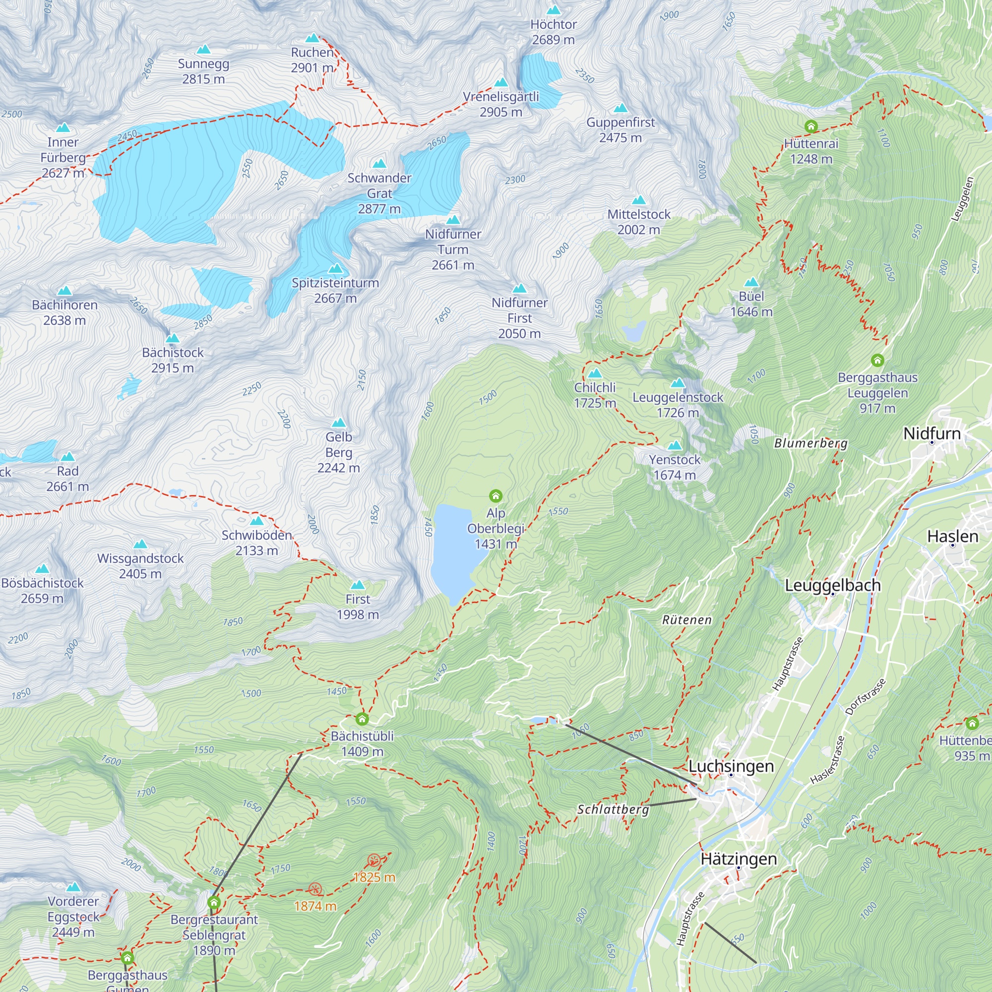 Alp Oberblegi map