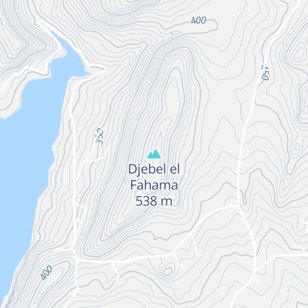 Map of Djebel el Fahama