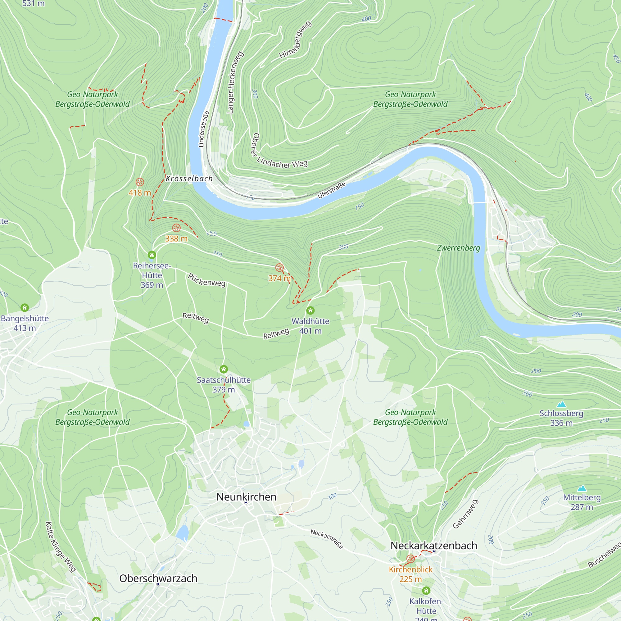 Waldhütte map