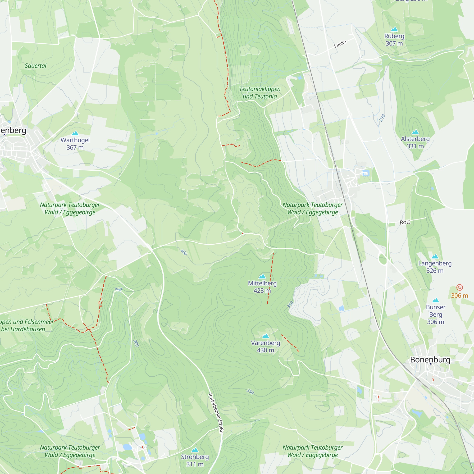Borlinghauser Hütte map