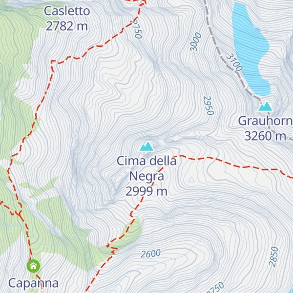 Map of Cima della Negra