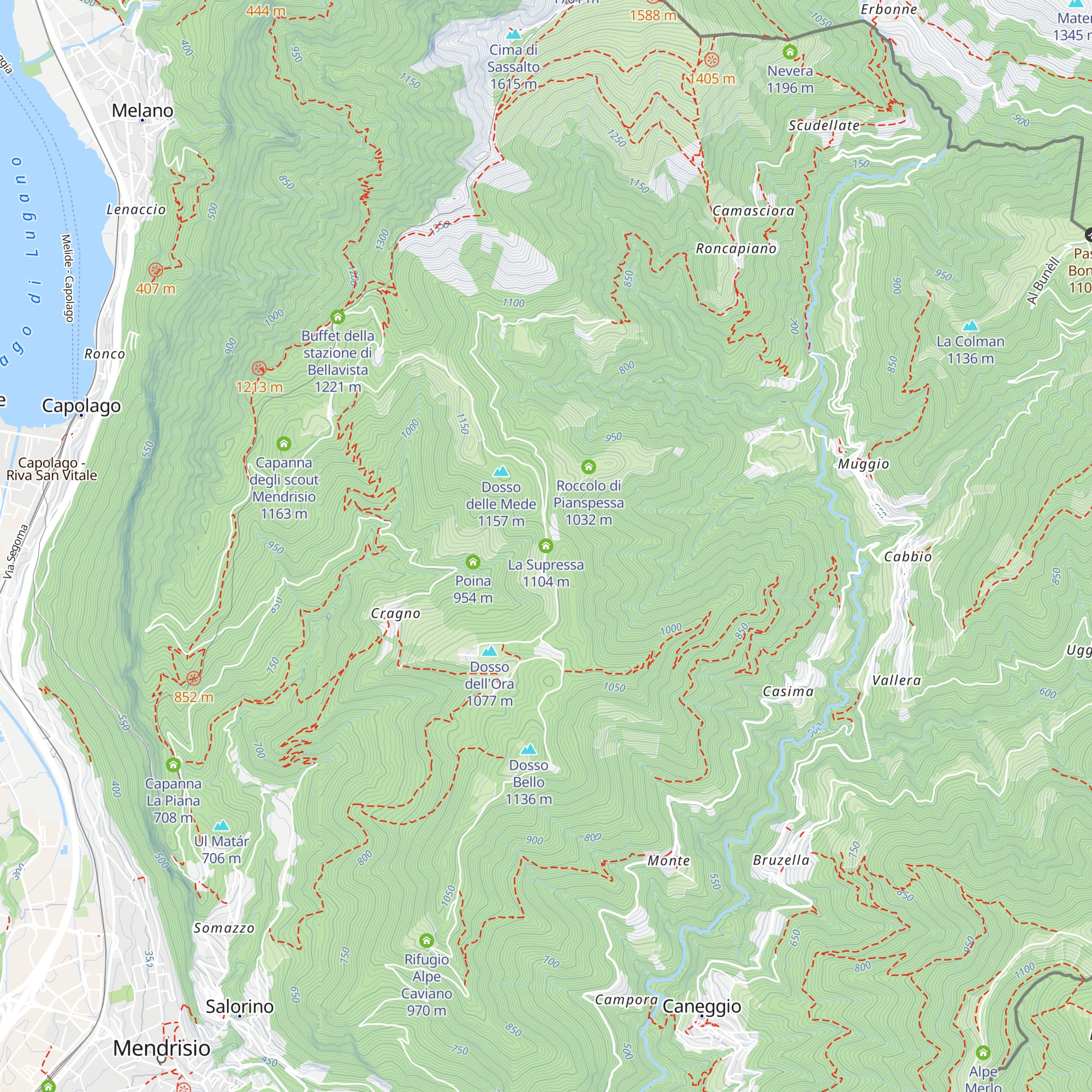 La Supressa map
