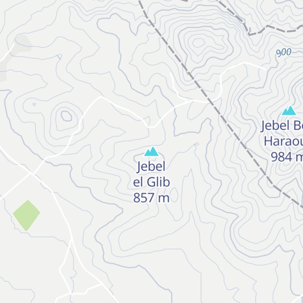 Map of Jebel el Glib