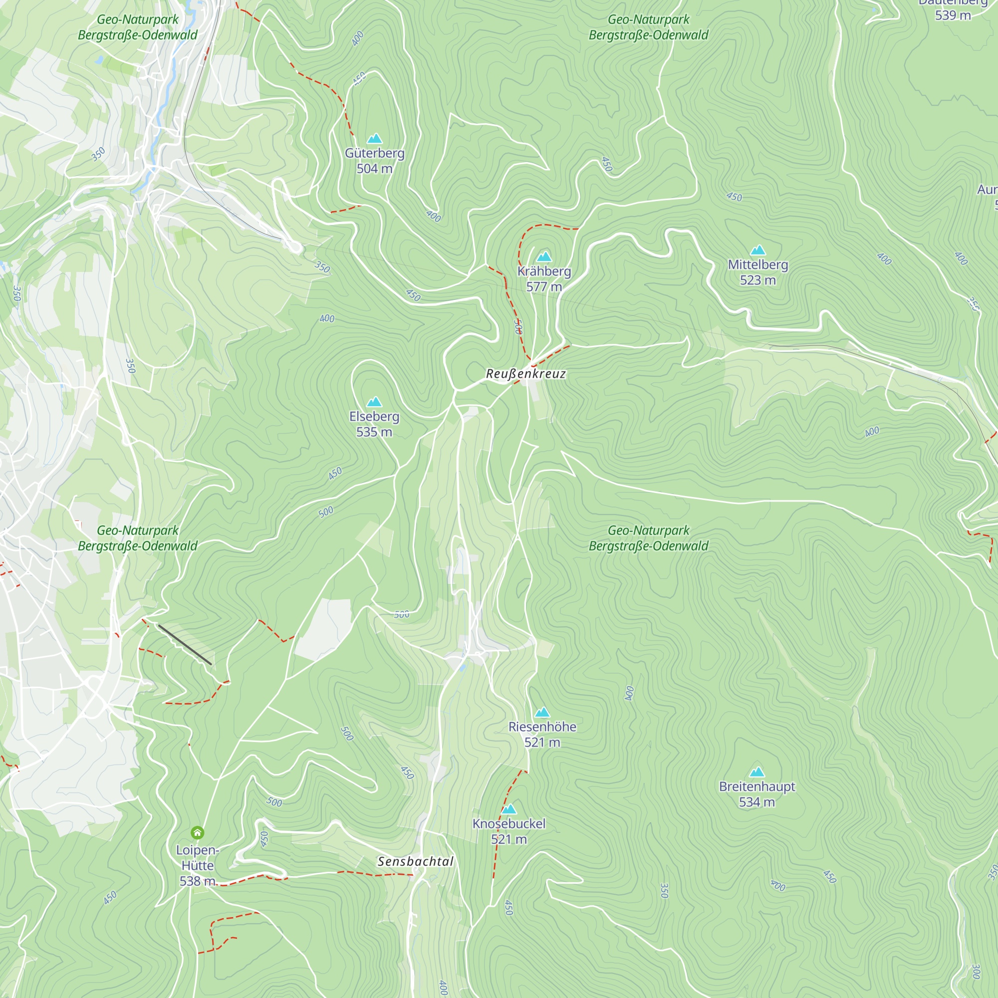Schutzhütte Talblick map