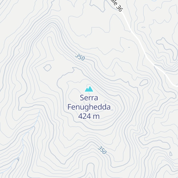 Map of Serra Fenughedda