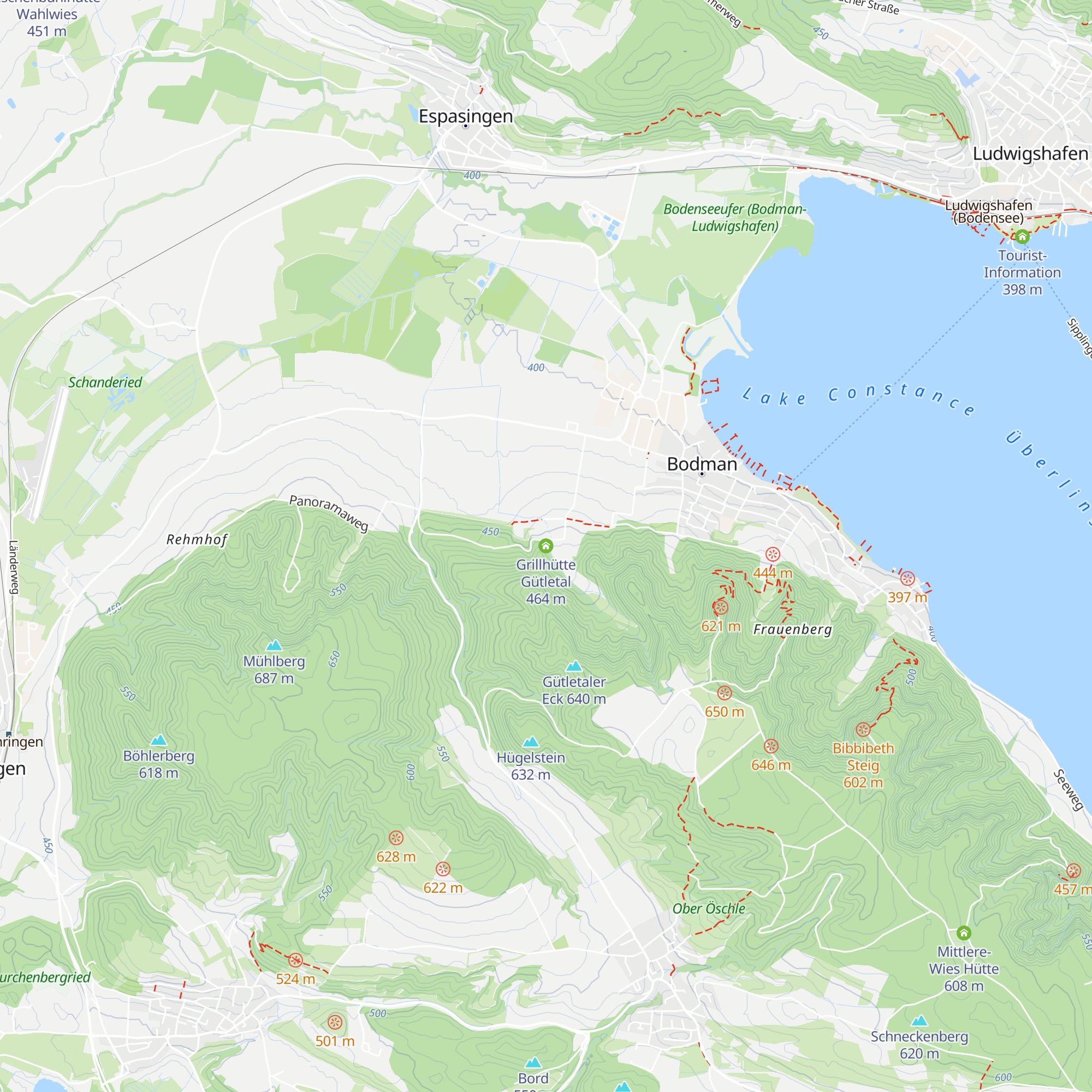 Grillhütte Gütletal map