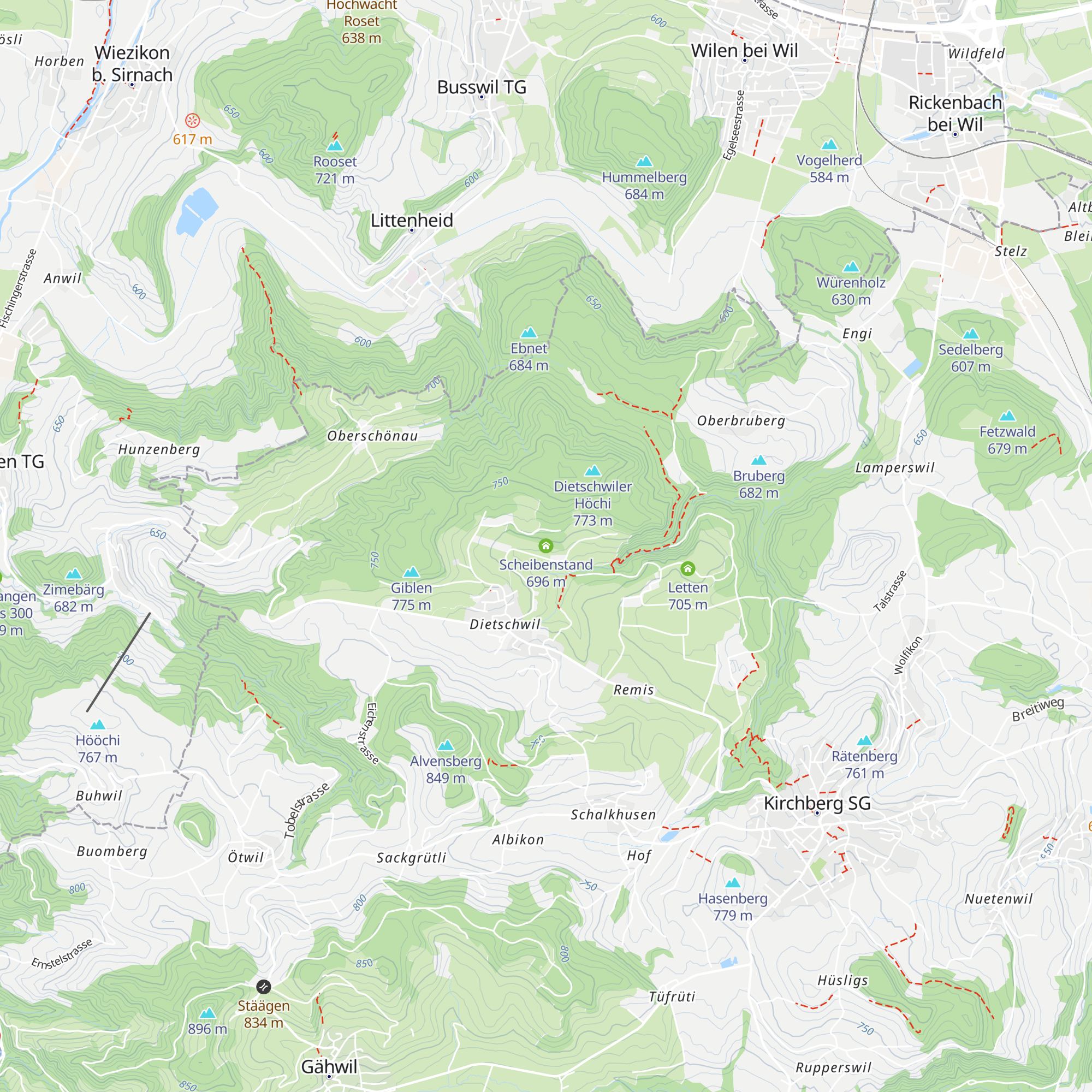Scheibenstand map