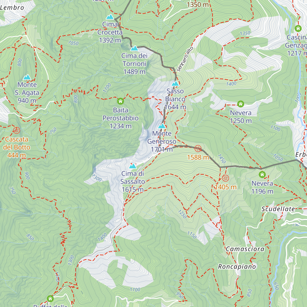 Fiore di pietra map