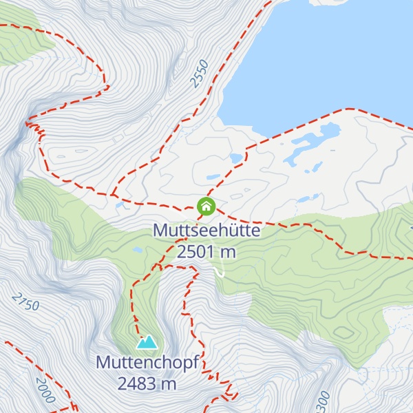 Map of Muttseehütte