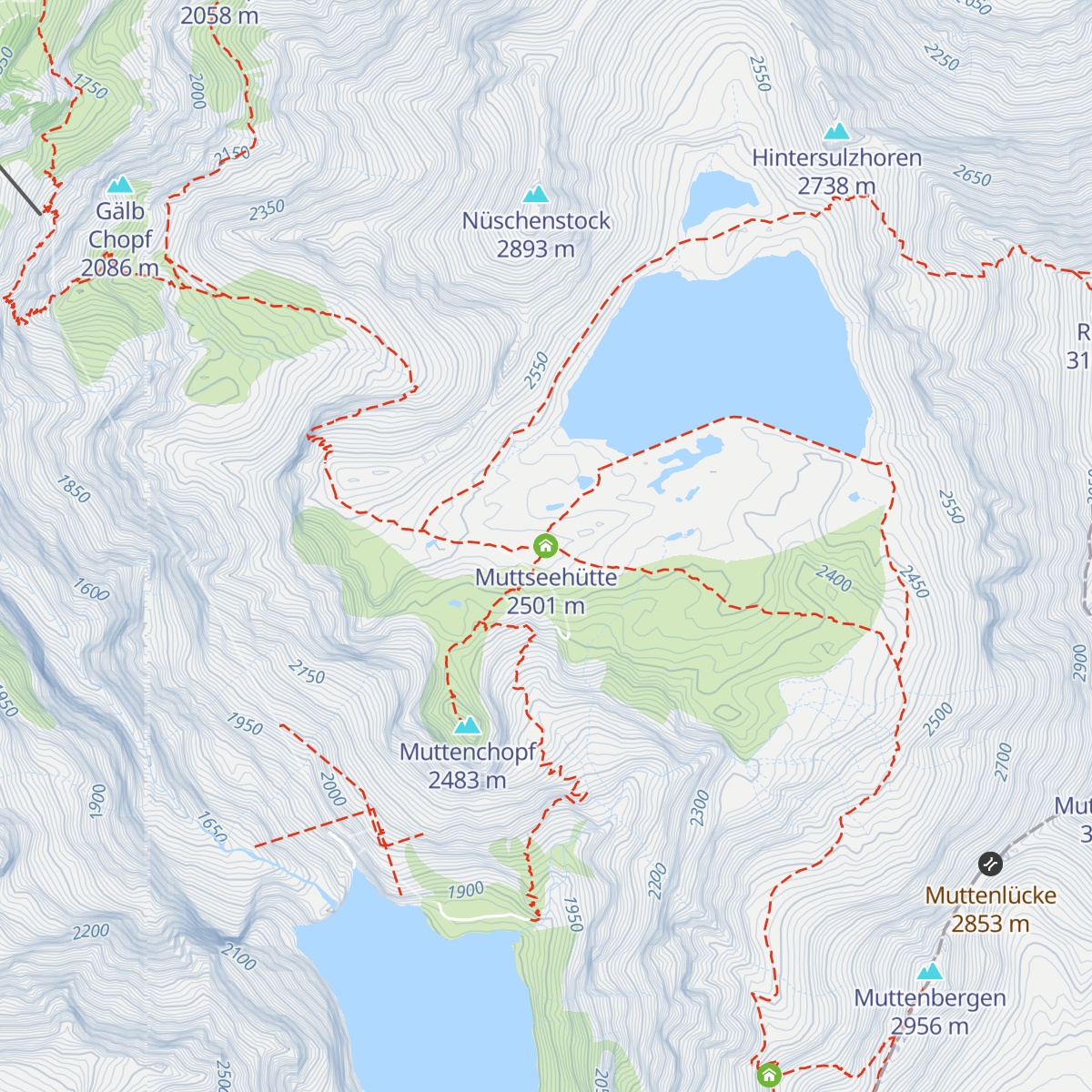 Muttseehütte map