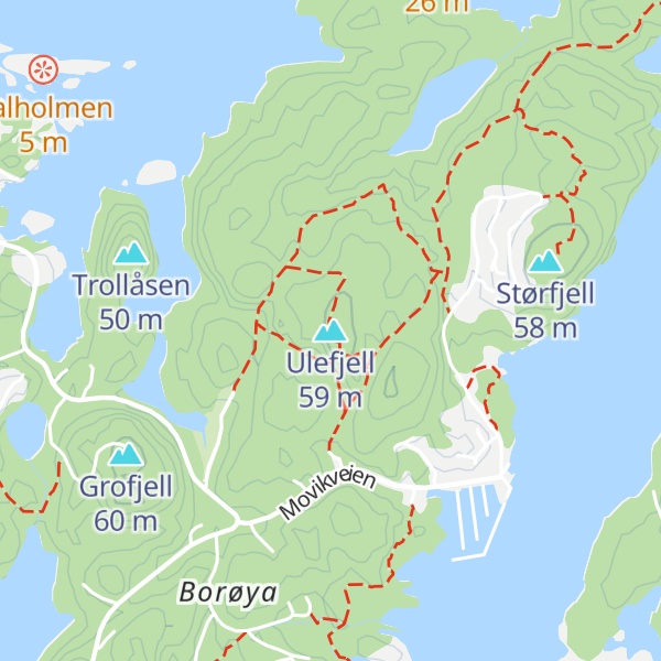 Map of Ulefjell