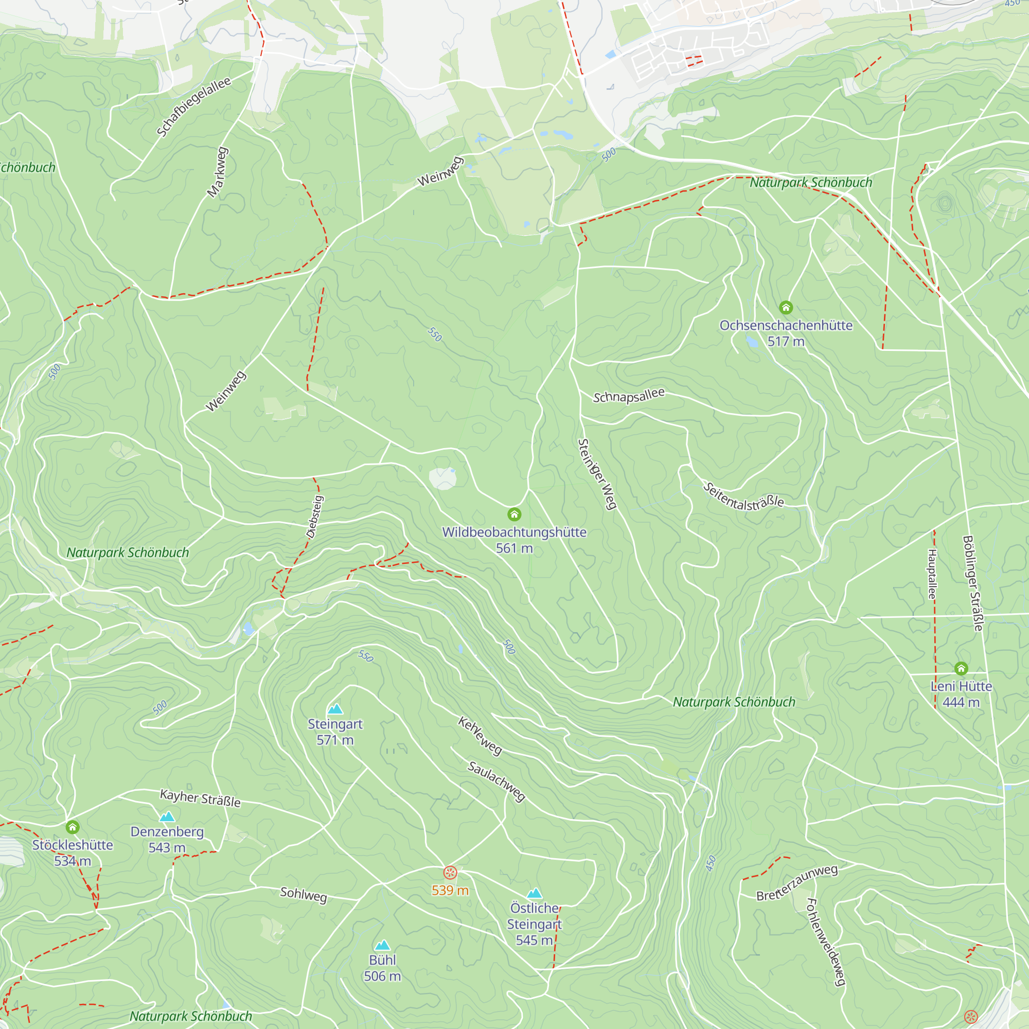 Wildbeobachtungshütte map