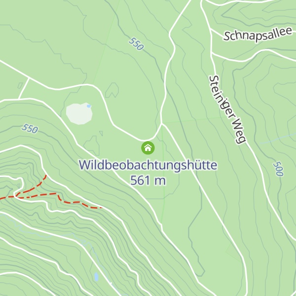 Map of Wildbeobachtungshütte