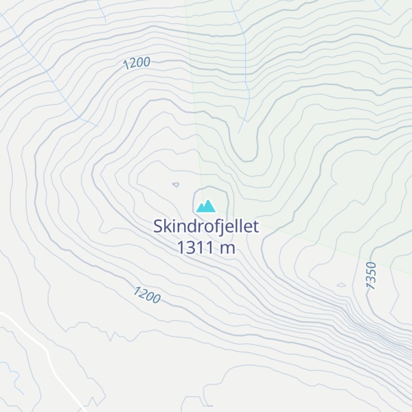 Map of Skindrofjellet