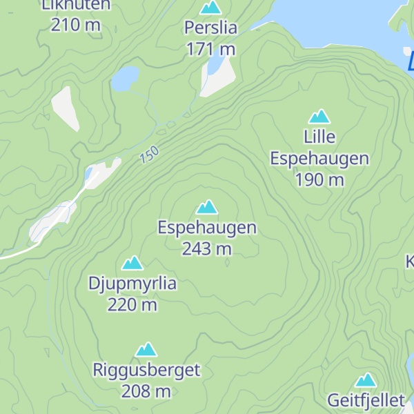 Map of Espehaugen