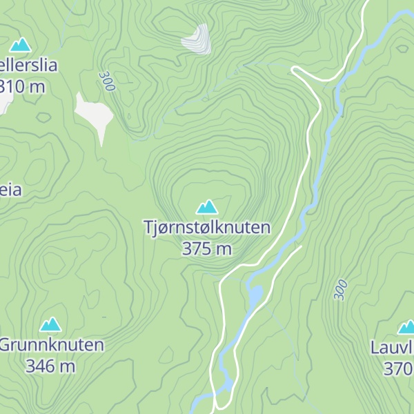 Map of Tjørnstølknuten
