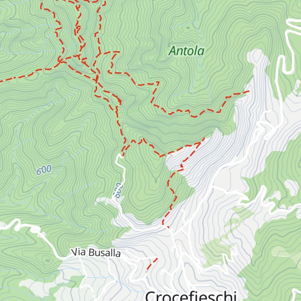 Map of Monte Castello di Crocefieschi