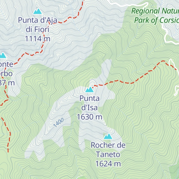 Map of Punta d'Isa