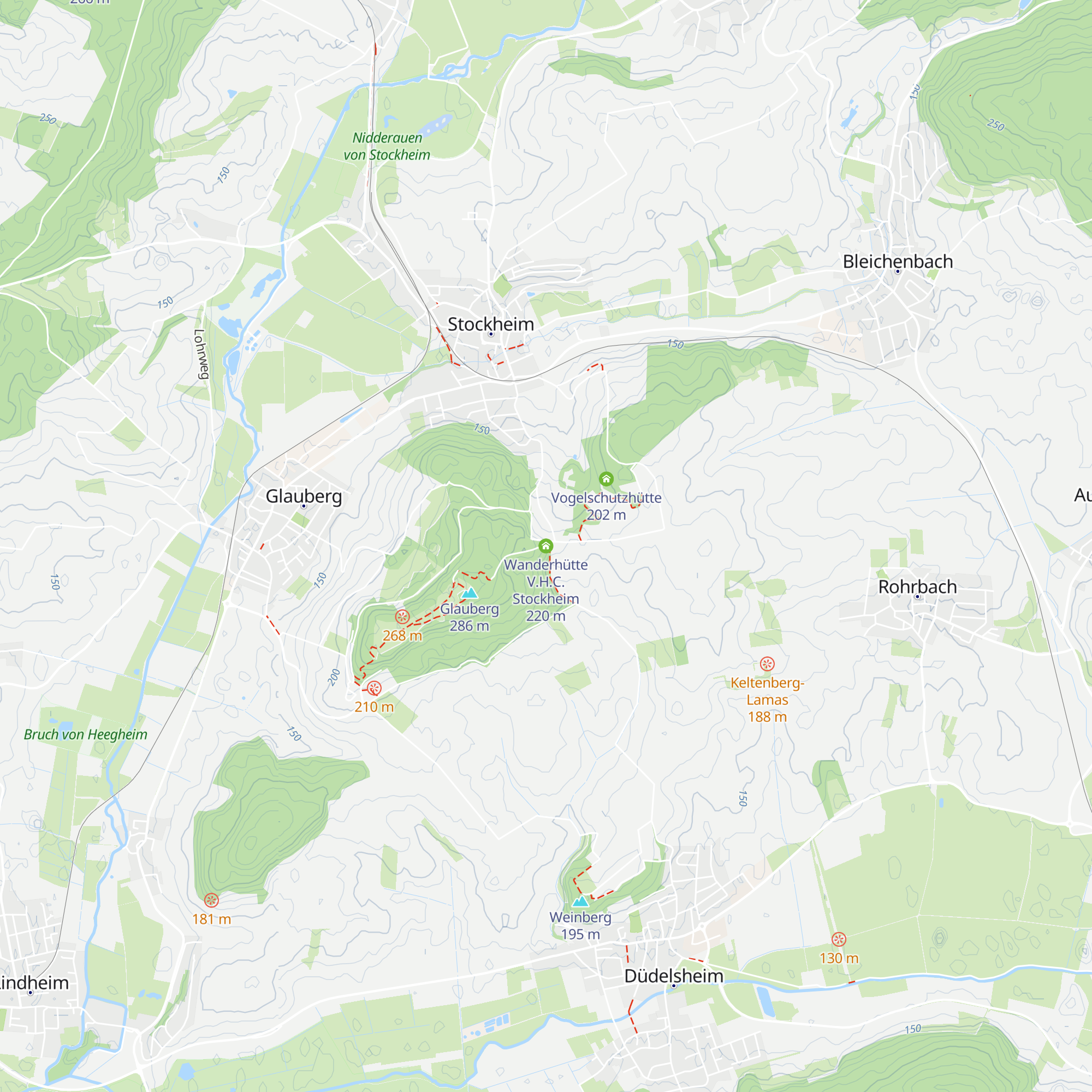 Wanderhütte V.H.C. Stockheim map