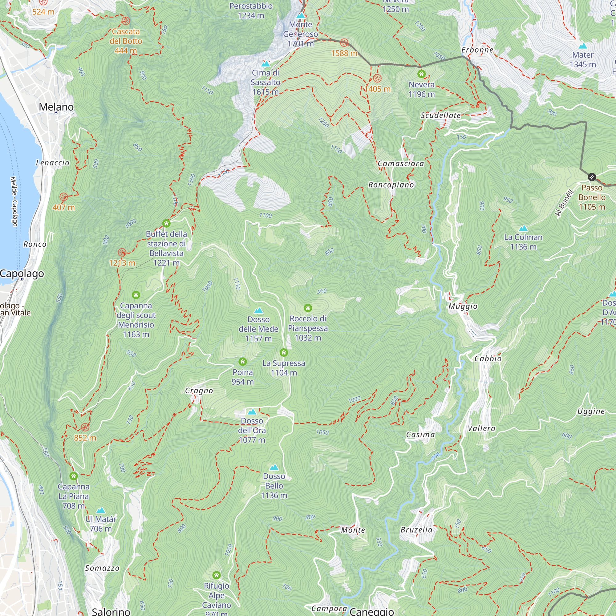 Roccolo di Pianspessa map